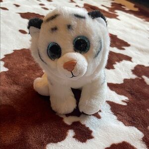 White and Black Plush Cat Toy